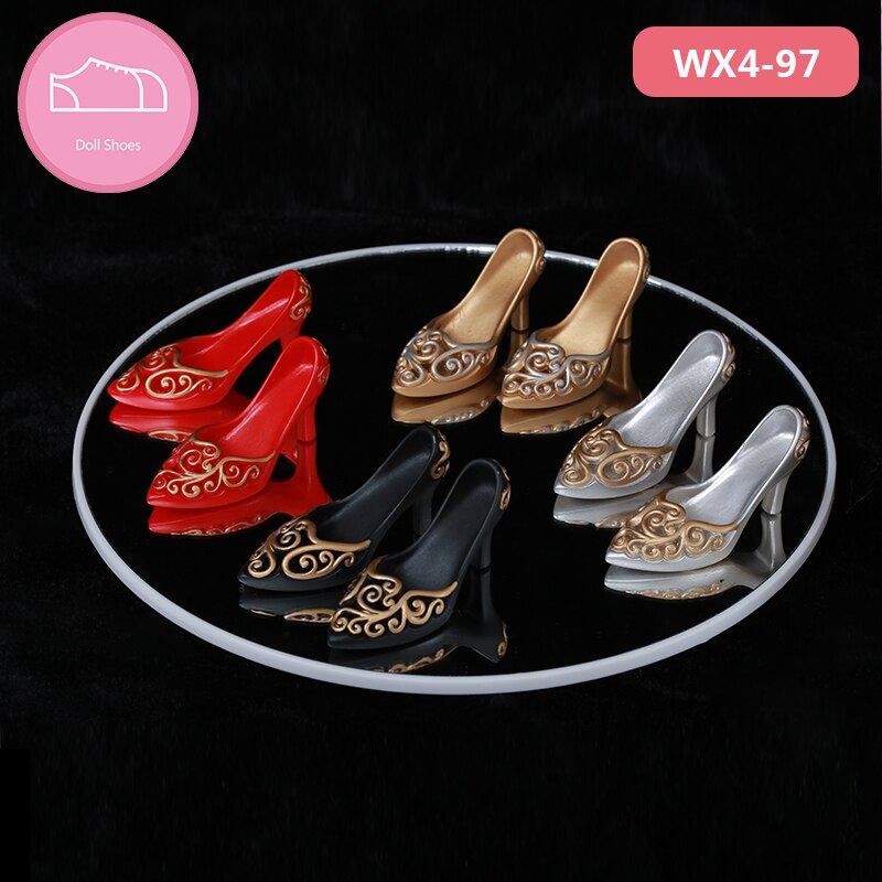 Buty dla lalki BJD 1 para 6cm PU skórzane buty moda Mini zabawka Shoes1/4 lalki dla Chateau Fairyland Luts Doll 2 kolorowe akcesoria