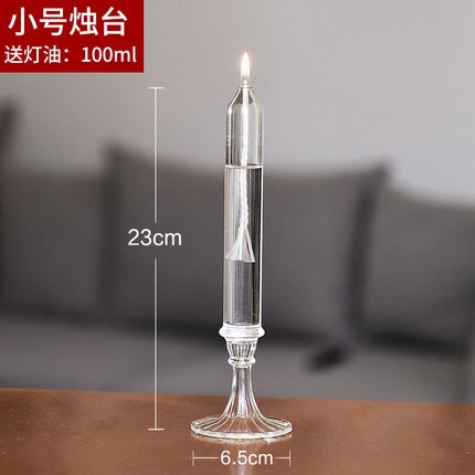 Minimalist Glass Candle Holder Crystals Cylinder Wedding Decoration Table Centerpieces Nordic Style Tea Candle Holder: S
