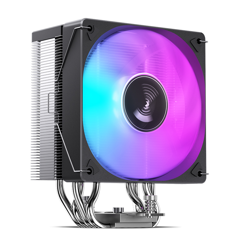 JONSBO CR-1000 EVO tour refroidisseur de processeur nickelé 4 caloducs 5V 3PIN ARGB ventilateur radiateur refroidi par Air pour LGA1700 115X 1200 AM4 AM5: GRIS