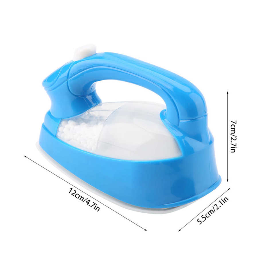 1Pc Pretend Play Mini Elektrische Ijzer Plastic Roze/Blauw Safrty Plastic Licht-Up Simulatie Kids Kinderen Meisje huishoudelijke Apparaten Speelgoed