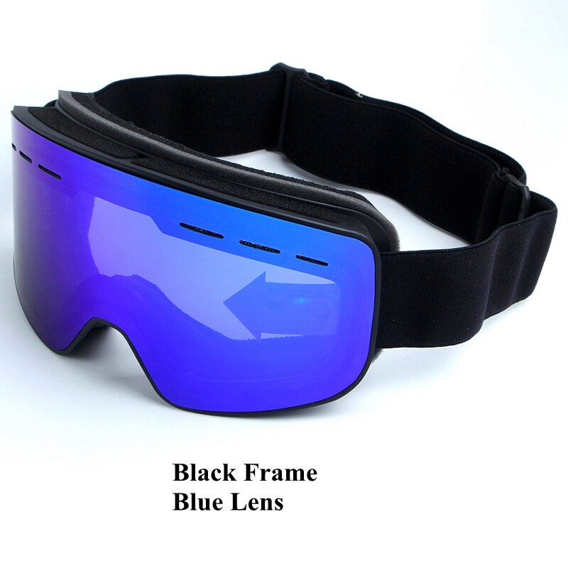 Dubbla lager skidsnowboardglasögon anti-fog  uv400 stora skidglasögon män kvinnor skidåkning skotermask snöglasögon: 6