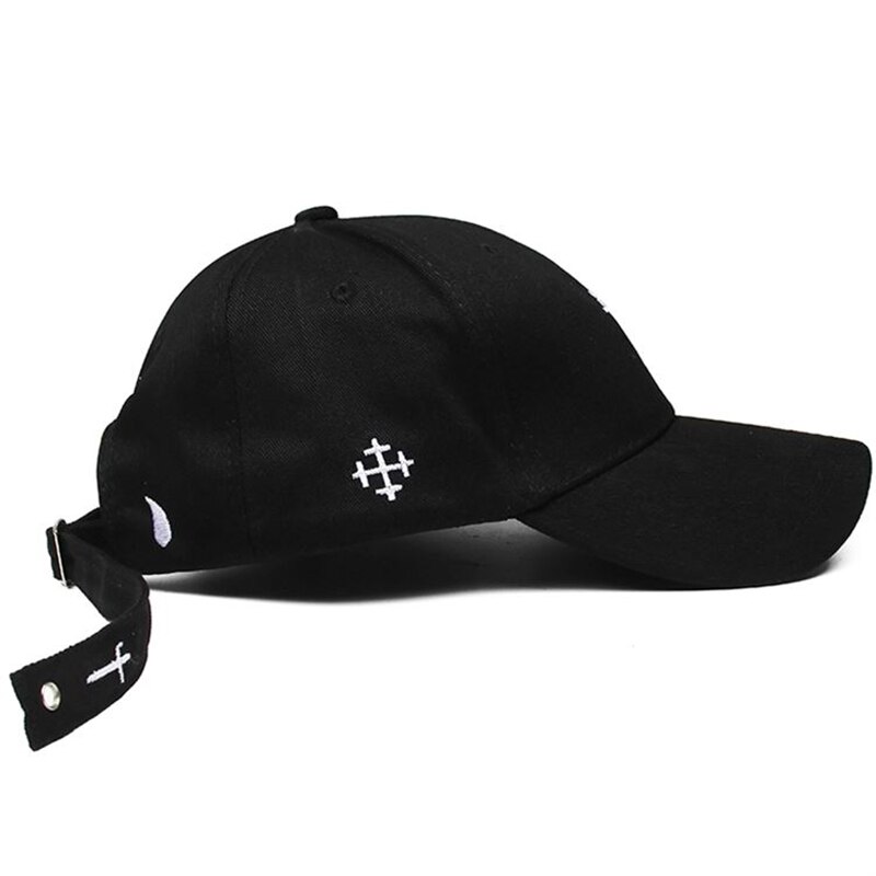 Naiset miehet risti vyö kirjonta baseball lippalakki kiinteä kirjain hattu unisex säädettävä persoonallisuus hip hop snapback lippalakit  cp0319