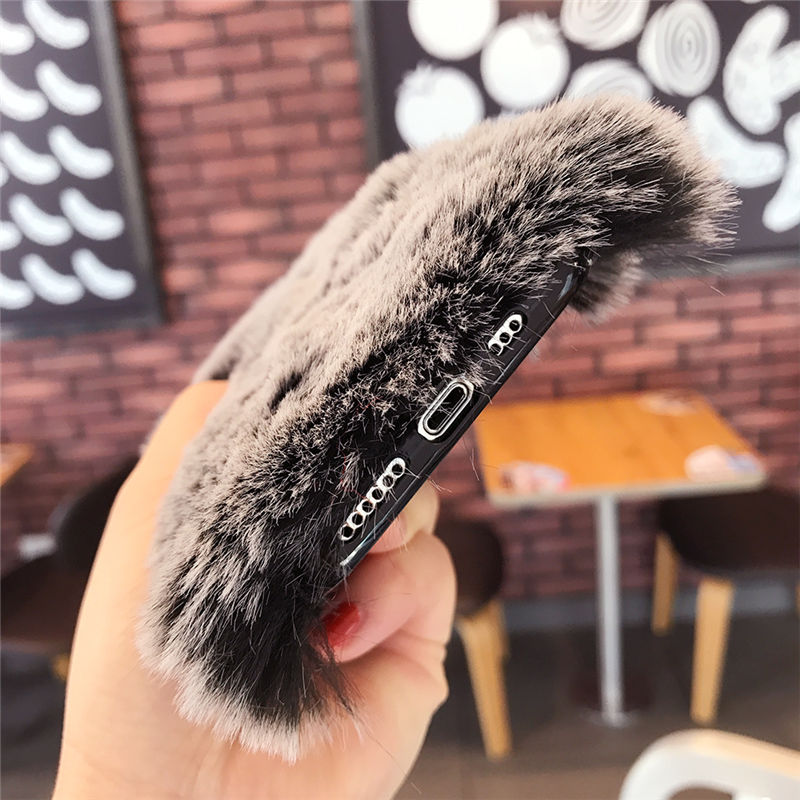 New 2021 Fashion Lady Gift Case For IPhone 12 XR X 11 Pro Max SE Furry Fluffy Warm Cover For IPhone 6S 7 8 Plus Soft Phone Case