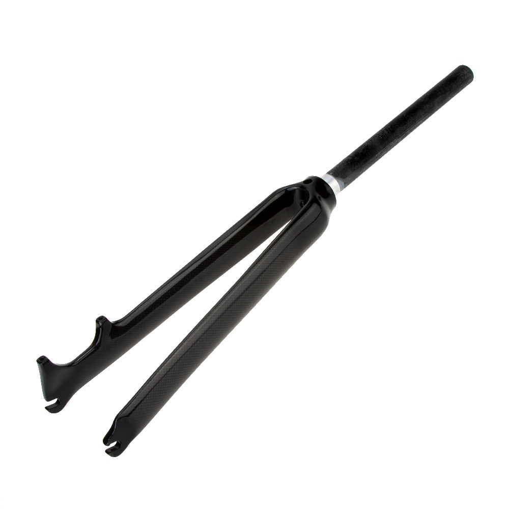 Carbon Fiber Ultralight Road Bike Front Fork Fixed Gear Bicycle Front Fork for Disc Brake/V-brake 28.6mm 700C 1-1/8