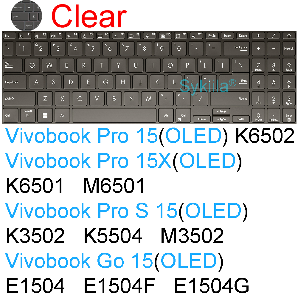 Housse de clavier pour ASUS Vivobook 15 Pro 15X OLED GO S S15 N6506 S5507 S5506 M5506 X1505 M1505 K3504, coque de protection en Silicone: green