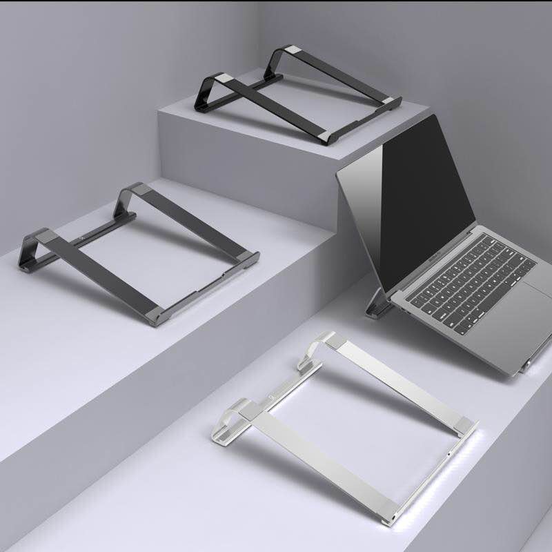 Soporte de refrigeración para portátil de 13 a 17,3 pulgadas, Base de aluminio plegable, soporte para MacBook Air Pro, soporte portátil de escritorio