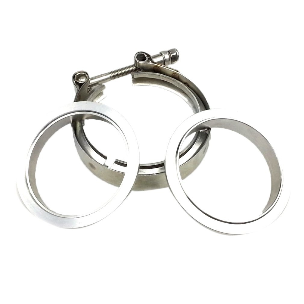 EPMAN Exhaust V-band Clamp W Flange System Assembly Anodized Clamp For 2.75" OD Turbo Exhaust Down-pipes Piping EPKKA70 (Black - View #8