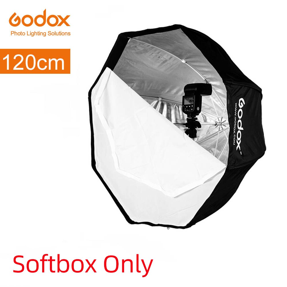 Godox Tragbare 120 cm 47 "Octagon Regenschirm Softbox mit Waben Gitter, 2,8 m Licht Stehen, halter Halterung für Flash Blitzgerät: kit 5