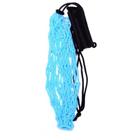 Handle Solo Soccer Kick Trainer with Ball Locked Net Football Ball Bungee Elastic Training Juggling Net Size 3, 4, 5: sky blue