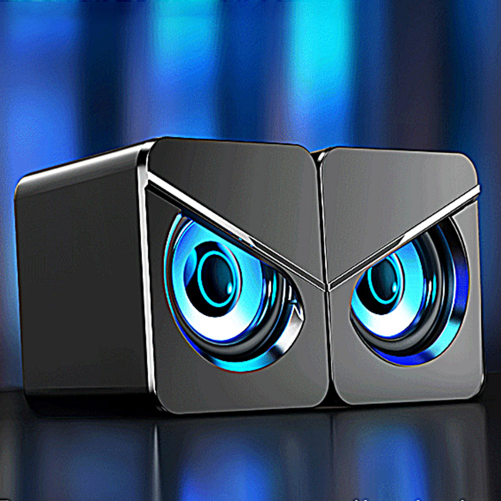 Sound Box With Lighting Amplifier Interchangeable Small For PC Desktop Dynamic Bass Computer Gaming Wired Speaker Laptop USB