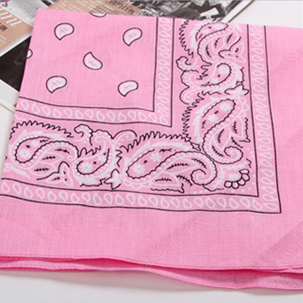 Unisex Hip Hop Black Bandana Headwear Hair Band Neck Scarf Wrist Wraps Square Scarves Print Handkerchief Square Bandana: A-5