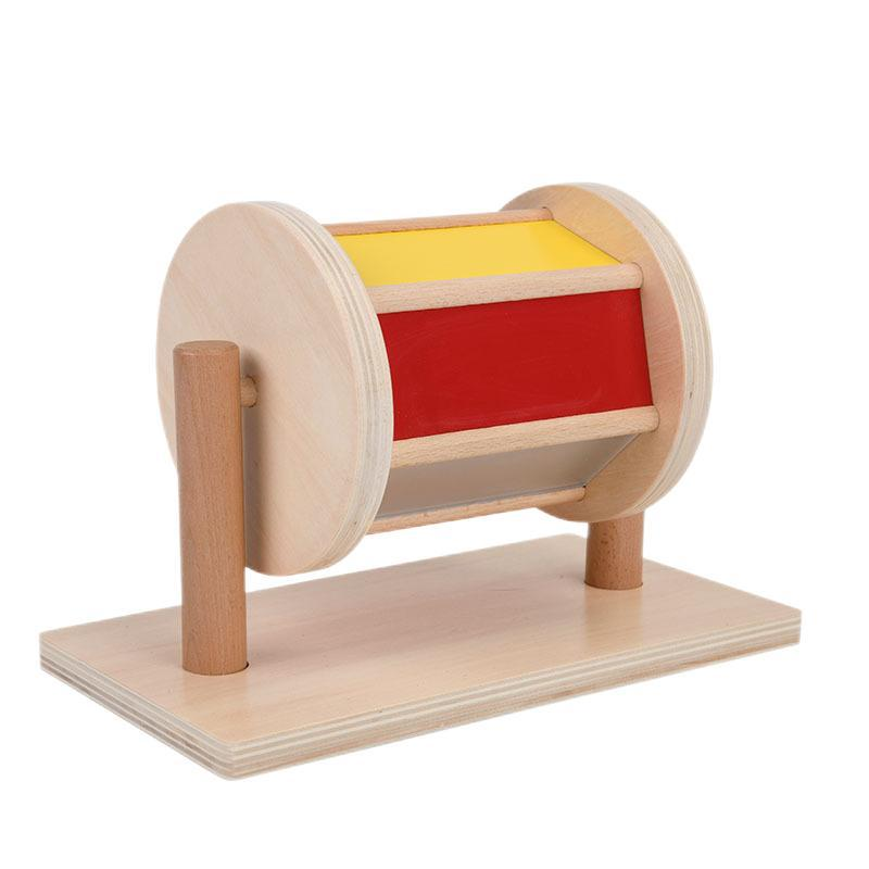 Holz Schublade Kasten Früer Bildung Intelligenz Spielzeug Kindergarten Weben Trommel Druck Ball Tisch Werkzeuge Kleinkinder Kleinkinder