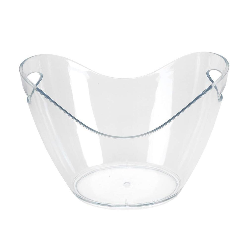 Seau à glace Transparent de 8l, porte-bouteille de cuisine, pour vin, Champagne, bière: Default Title