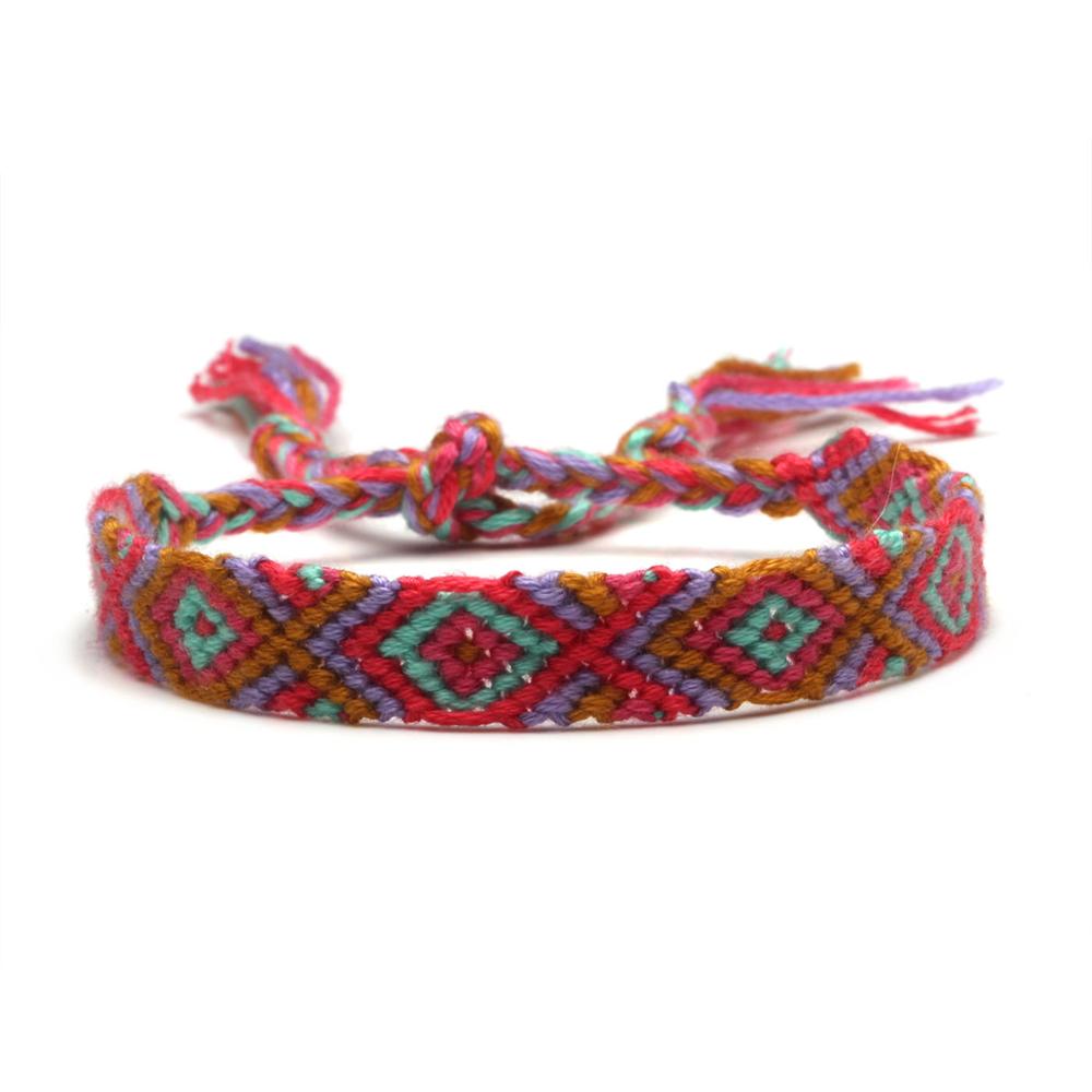 Boho Kleurrijke Borduurgaren Handwoven Mode Vriendschap Armband Vrouwen Meisje Chic Zomer Surfer Vervaardigd Sieraden: 1