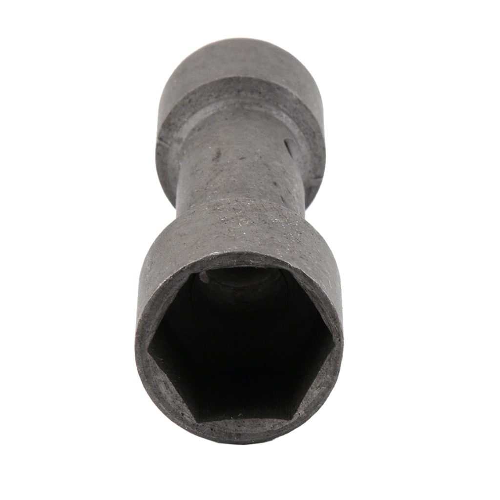 Double End Spark Plug Box Spanner Hex Socket Repair Tool 19mm 21mm Gray