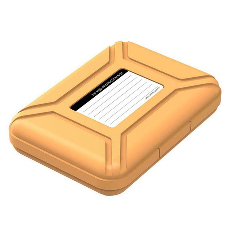 3,5 zoll Schutzhülle Kasten für Externe Festplatte Handy, Mobiltelefon HDD Harte Schutz Kasten PR: Orange