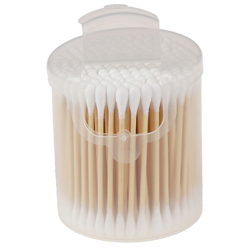 300 Pcs Disposable Cotton Swab Applicator Q-tip Swabs Bamboo Handle Sturdy
