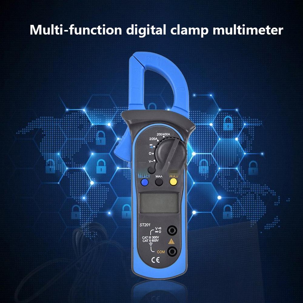 True Rms Ac Clamp Meter 1Ma Auto Range Mini Digital Multimeter V-Alert Current Test Diode Tester With Back Clip