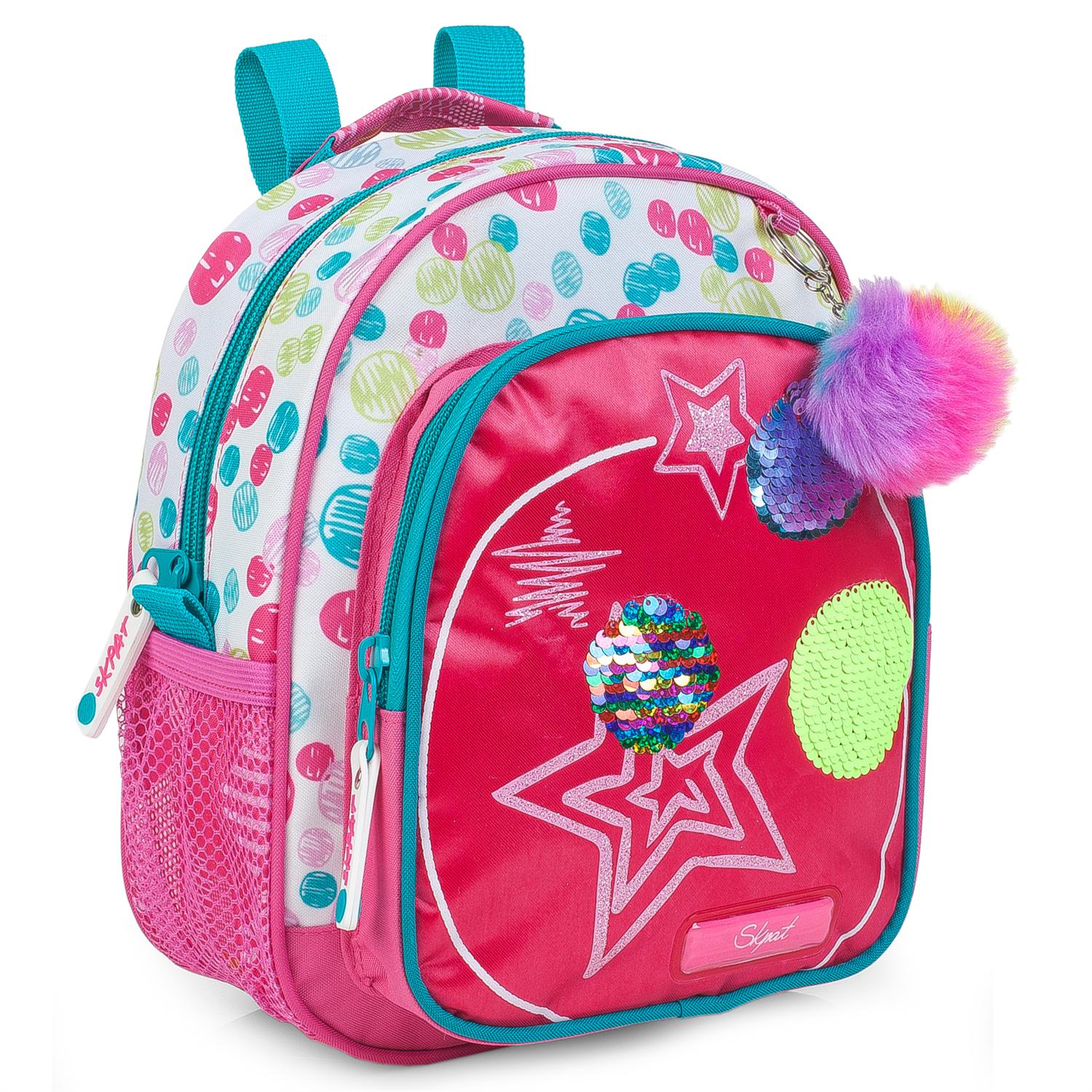 Skpat Modell Lissabon Kleine Kinder Rucksack Polyester Top Griff UND Streifen Einstellbar 130434