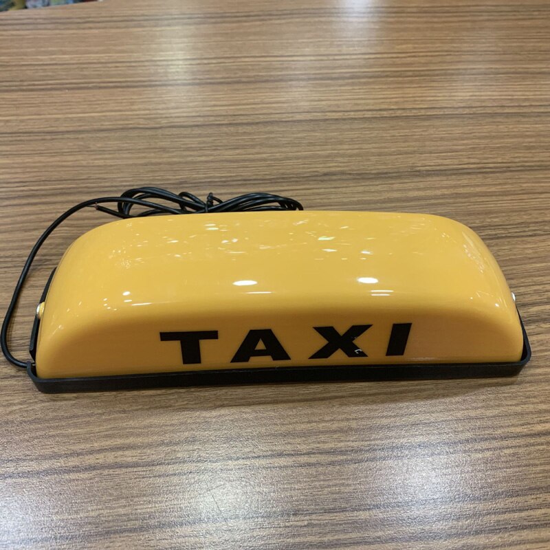 12v cob lys universal gul base bil skilt lampe taxi skilt førerhus tag top klæbende bil skilte lampe: Gul stor