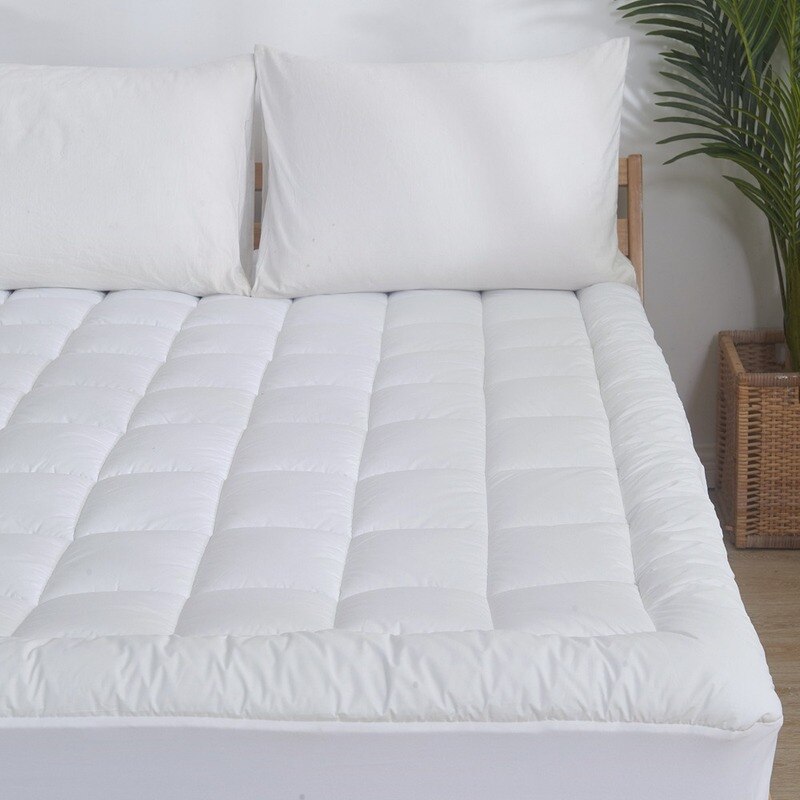 Opblaasbare Matras Protector Dubbel Bed Cover Hoeslaken Met Elastiek Voor Vel Gewatteerde Pad Topper Vouwen Slaapmat