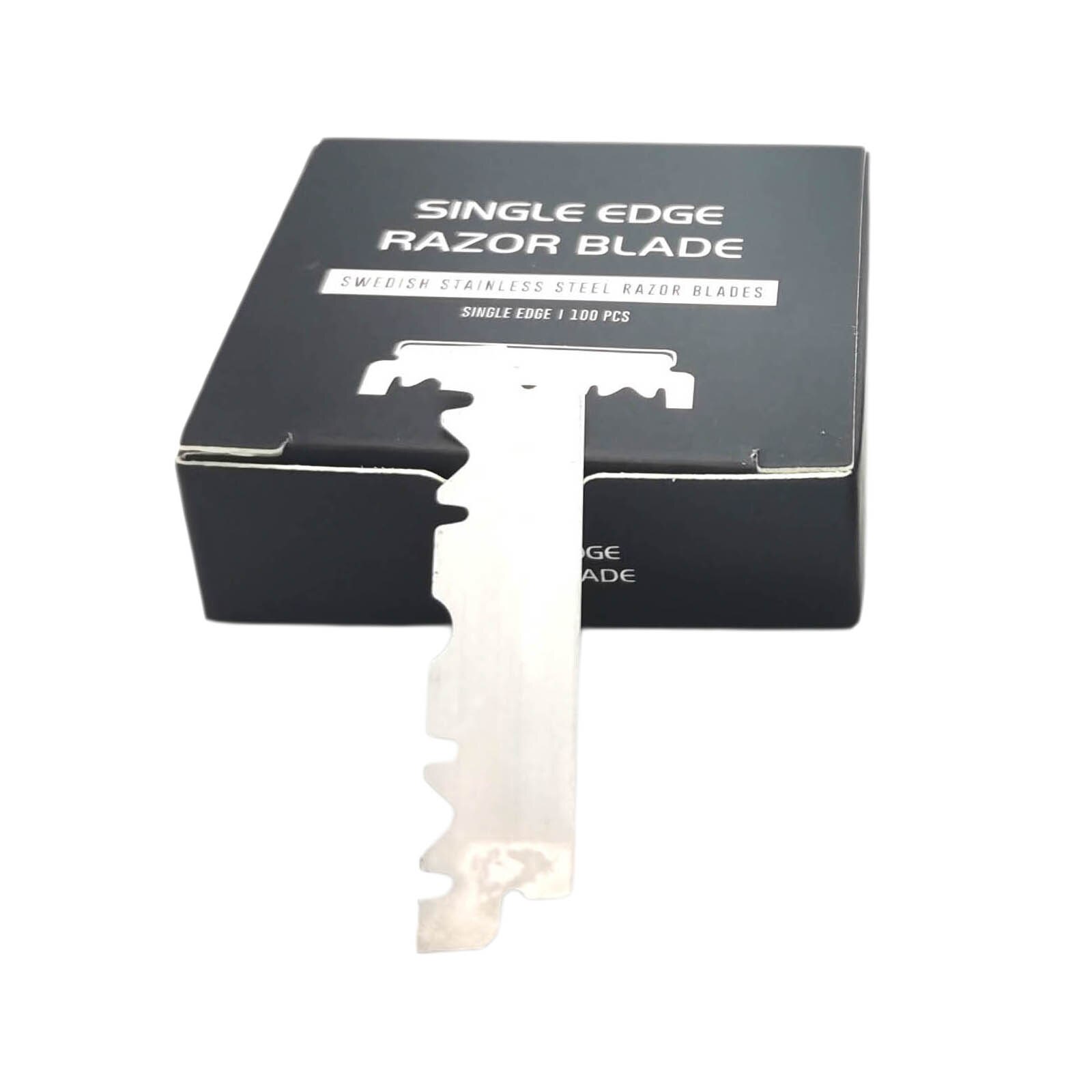 100Pcs Barber Single Edge Razor Blades, Stainless Steel ,for Barbers Exchangeable Blade Razors