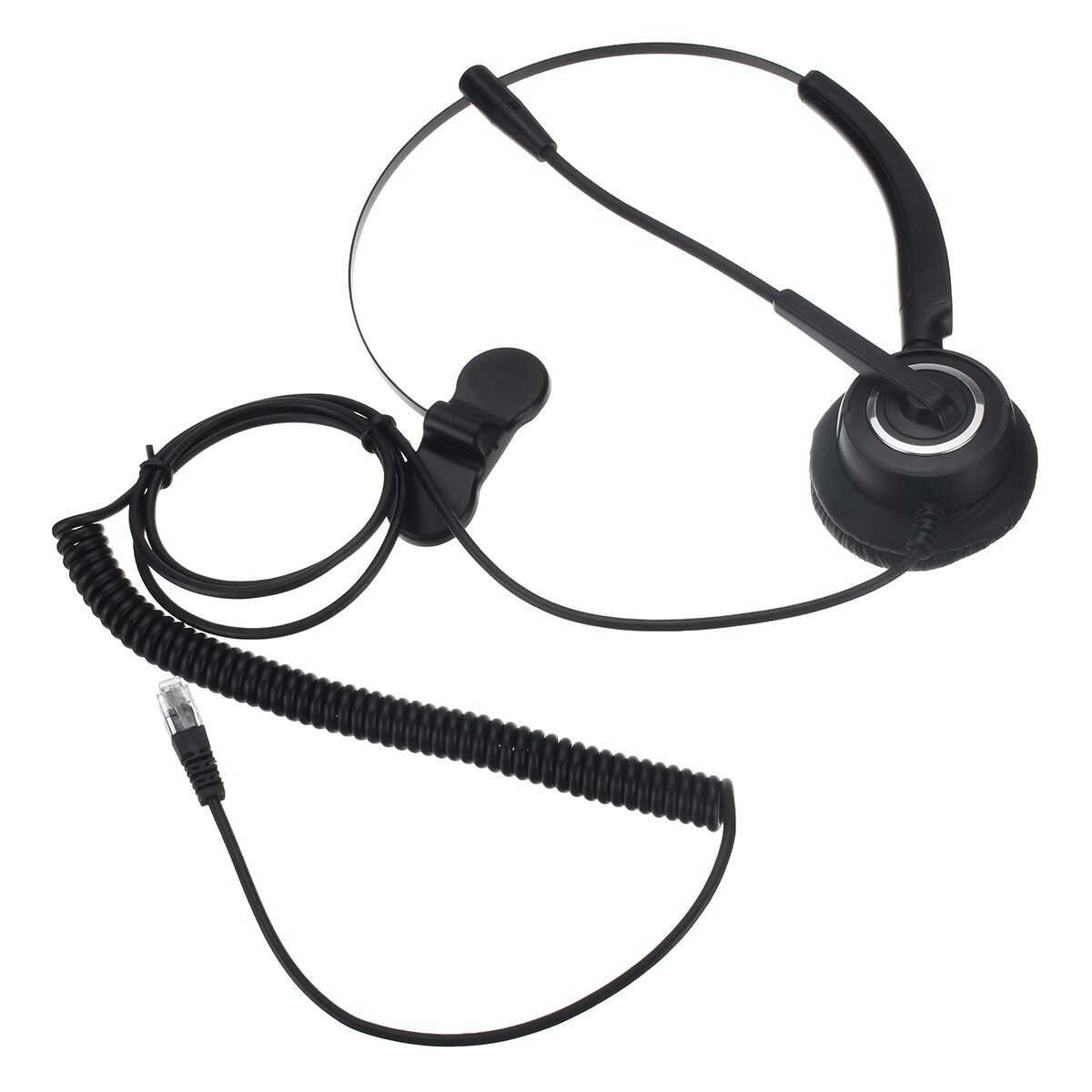 LEORY – casque de Center d'appel à prise RJ9, casque de Service client Monaural, réduction du bruit, casque d'appel avec Microphone
