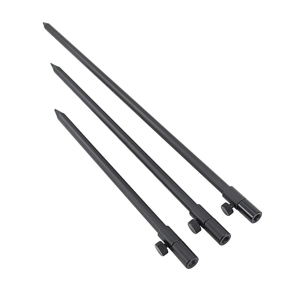 2 st aluminium karp fiske bank pinnar karp fiske spö pod teleskopisk diameter 12mm