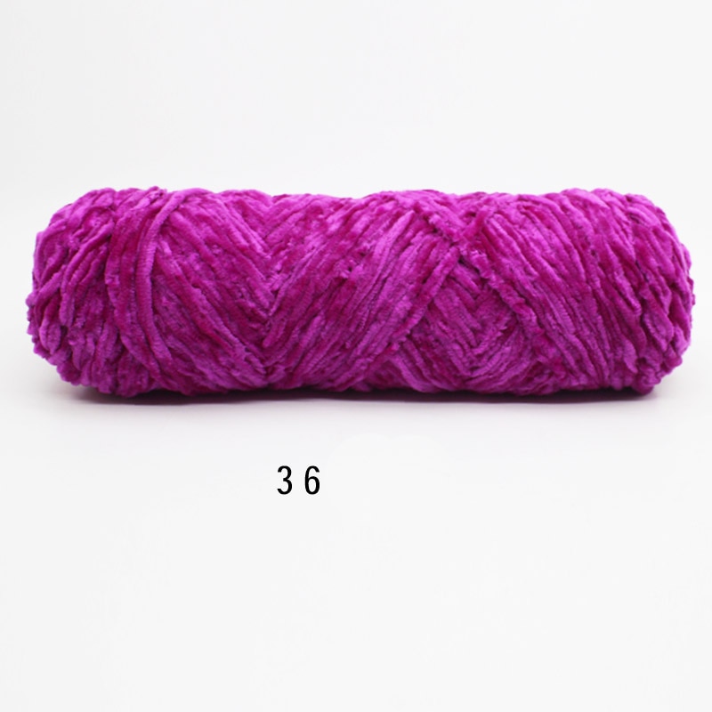 1pc=100g Chenille Velvet Thick Yarn Soft crochet yarn Crochet for knitting Wool Children Hand Knitting DIY Thread C2MX06