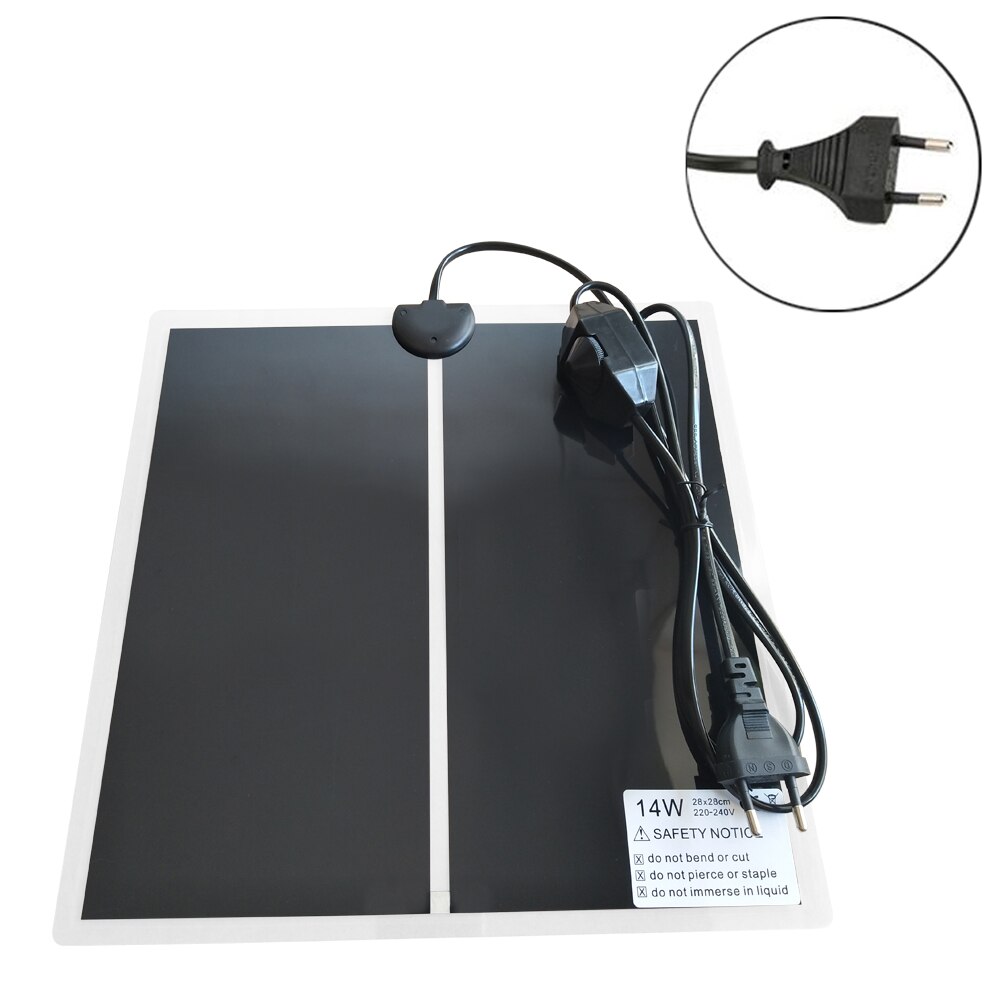 5W-20W Temperature Controller Pet Multi Size Reptile Heat Mat Reptile Incubator Tuning Switch Heating Pad Accessories Us Eu Plug: 14W EU Plug