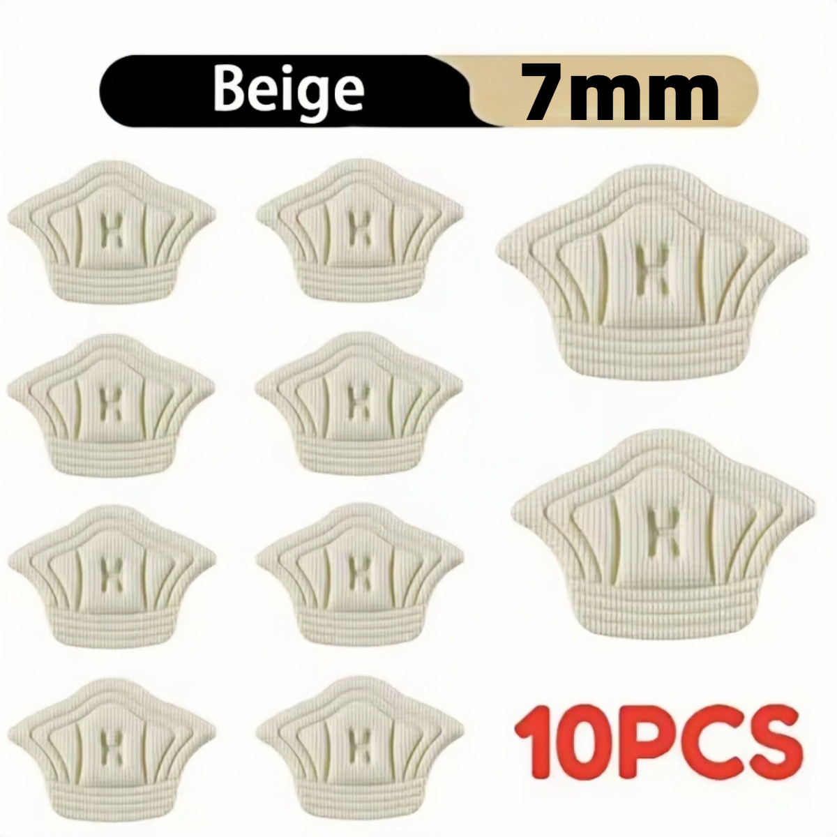 10 Stück Fußpolster für Schuhe, Fersenpolster für Sportschuhe, Größenreduzierer, Füllmaterial, Fersenschutz-Aufkleber, Schuhpolster: Blau