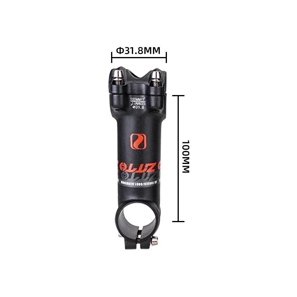 Bicycle Stem Riser ±7° Mountain Road Bike MTB Ultralight Aluminum Alloy Stem 31.8mm Handlebar Stems 60- 120mm Bike Parts: 100MM