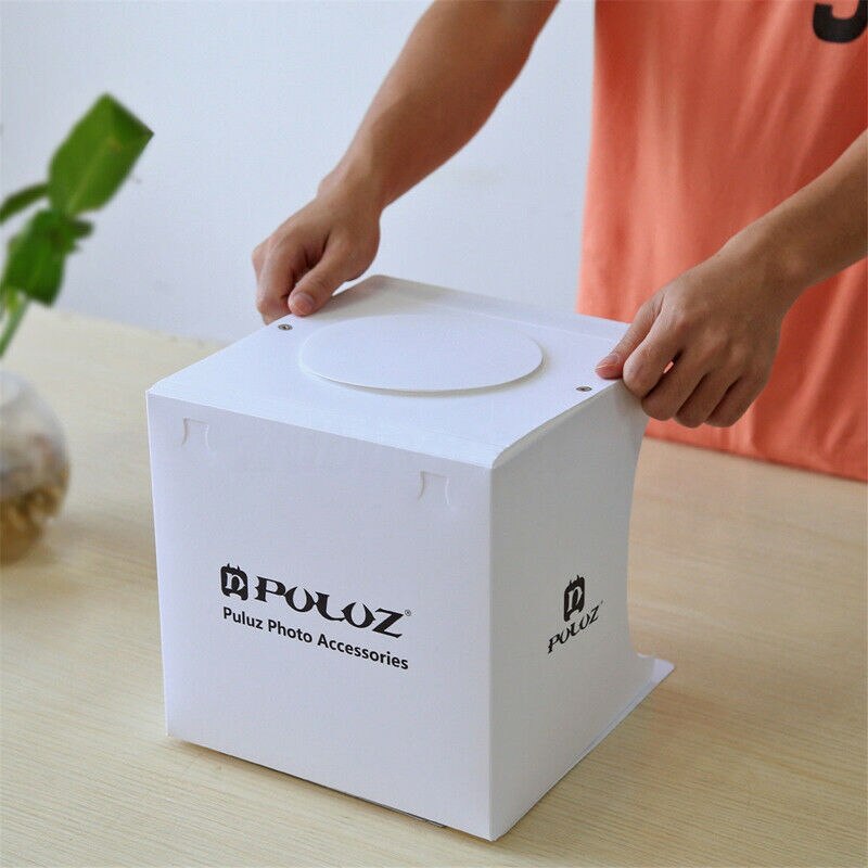 2Panel LED Light Soft Box Photo Background Kit Light box for DSLR Camera Mini Folding Lightbox Photography Photo Studio Softbox