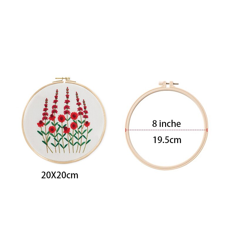 Plant Series DIY Embroidery Material Package 3D Flowers Cross Stitch Kits Embroidery Supplies Hoop bordado Sewing Supplies Decor