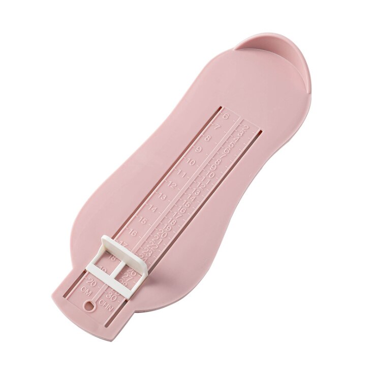 Plastic kindervoetmeter 3 kleuren meet babynagelverzorging babyvoetliniaal kindervoetlengtecalculator babynagelverzorging: Roze