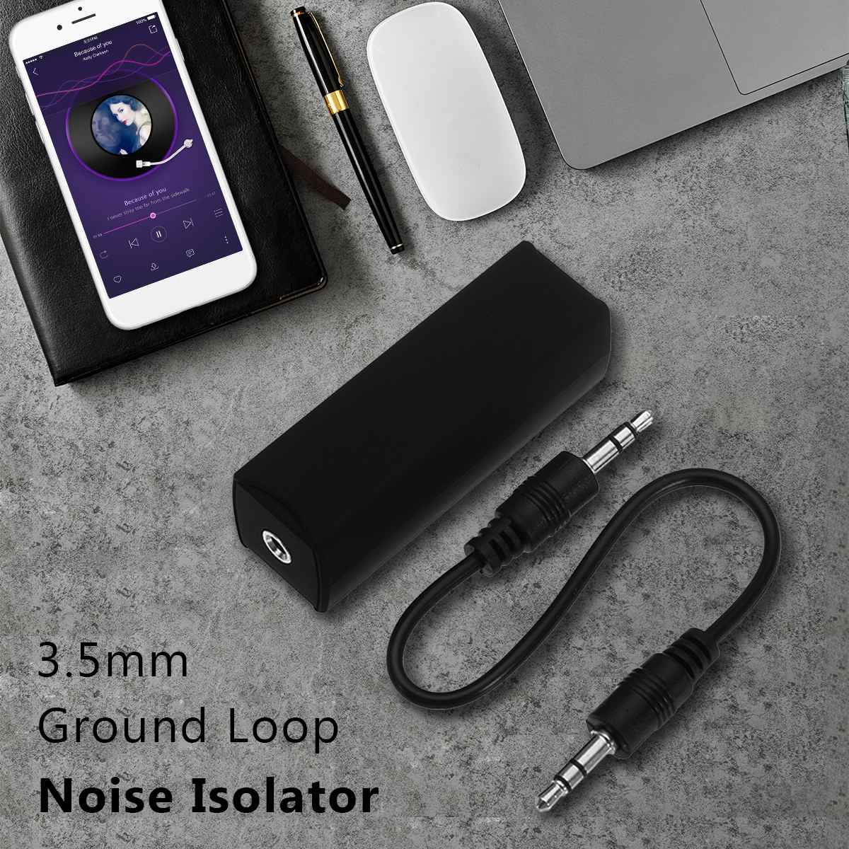3.5MM Jack Audio Loop Noise Isolater Signal Anti-interference Filter