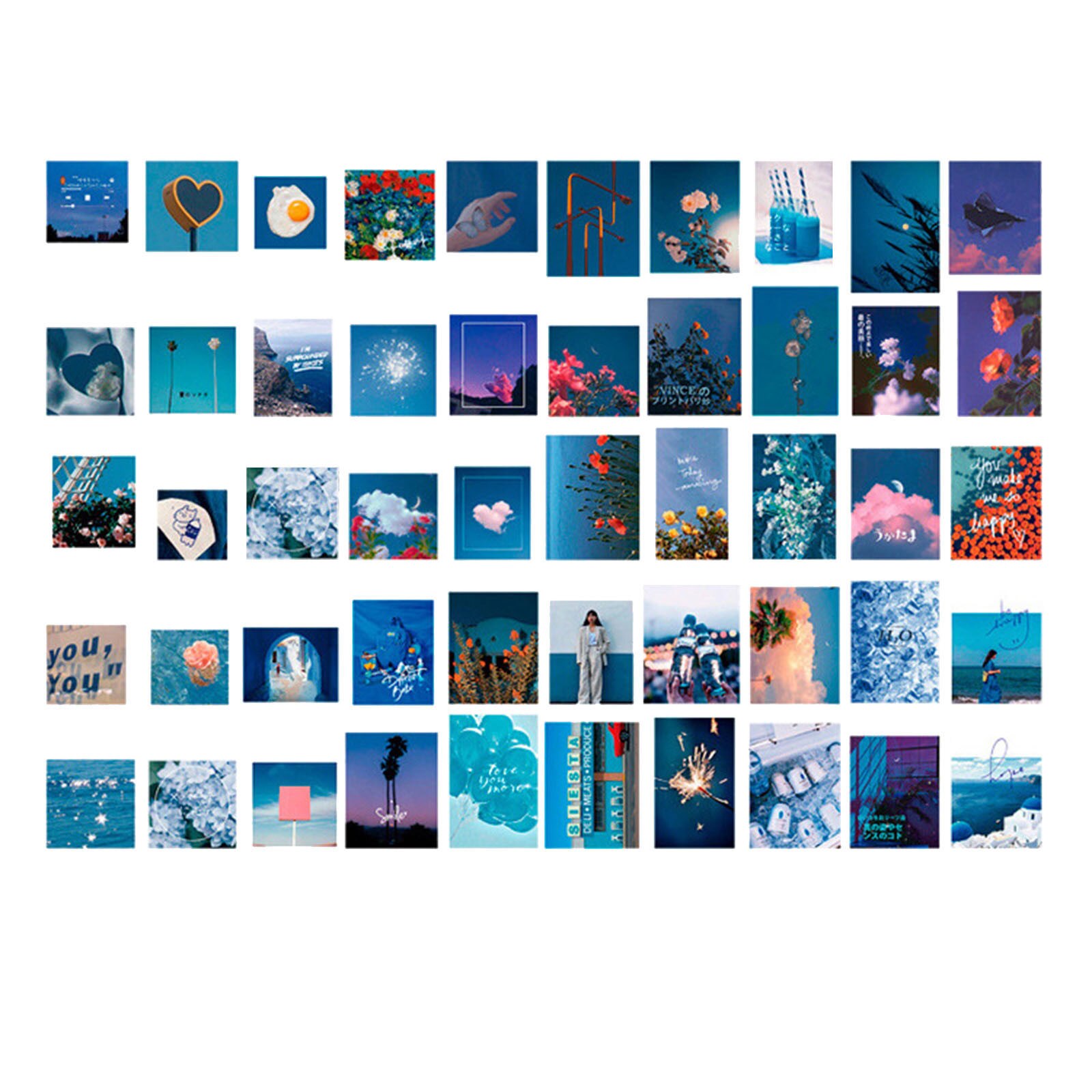 Wall Mini Paper Pictures Sticker Decoration Decal Diy Album Scrapbooking Seal Sticker Kawaii Stationery Material #T2P: A