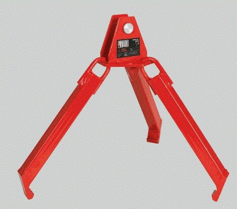 0.36Ton--0.5Ton CC-K Type Iron oil drum clamp lifter clip plastic bucket barrel oil tank can chain sling