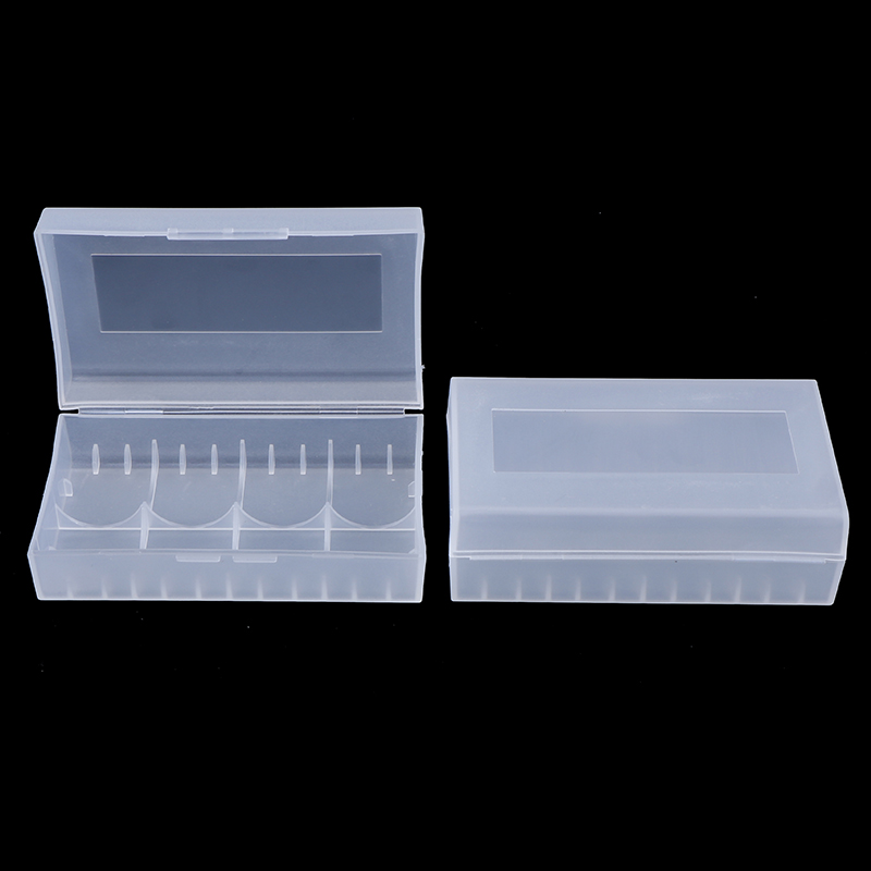 Battery Holder Storage Case Box Cover For 20700/21700 Battery Case Container Organizer Box Case With Clips