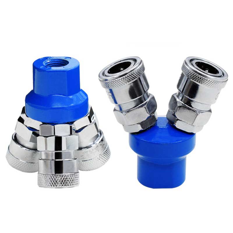 Quick Connector Air Compressor Manifold 2 Way 3 way Quick Connect Multi Hose Coupler Fitting with High Strength