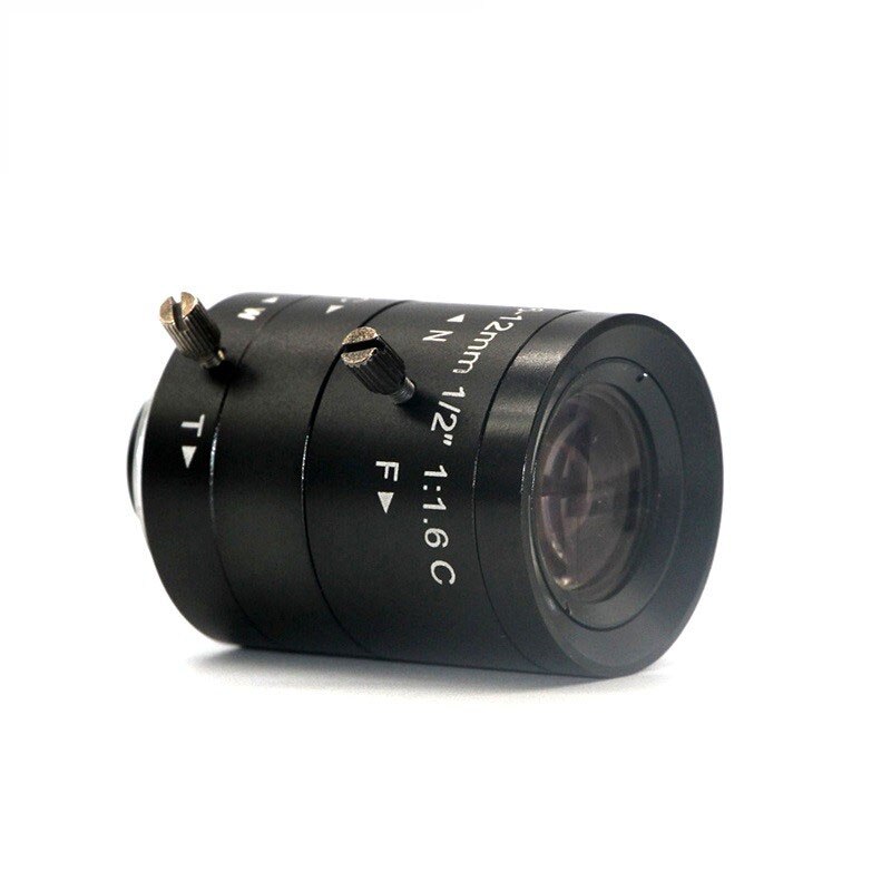 Low distortion FA Lens 3.0MP C-mount 6-12mm Lens manual Iris Machine Vision Lens 1/2-inch F1.6,CCTV Varifocal zoom camera Lens