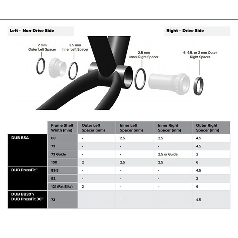SRAM DUB GXP BSA 68/73mm 92/89.5 BB86.5 BB30 PF30 Bottom Bracket for sram GX NX SX crankset road mountain BB bicycle accessories