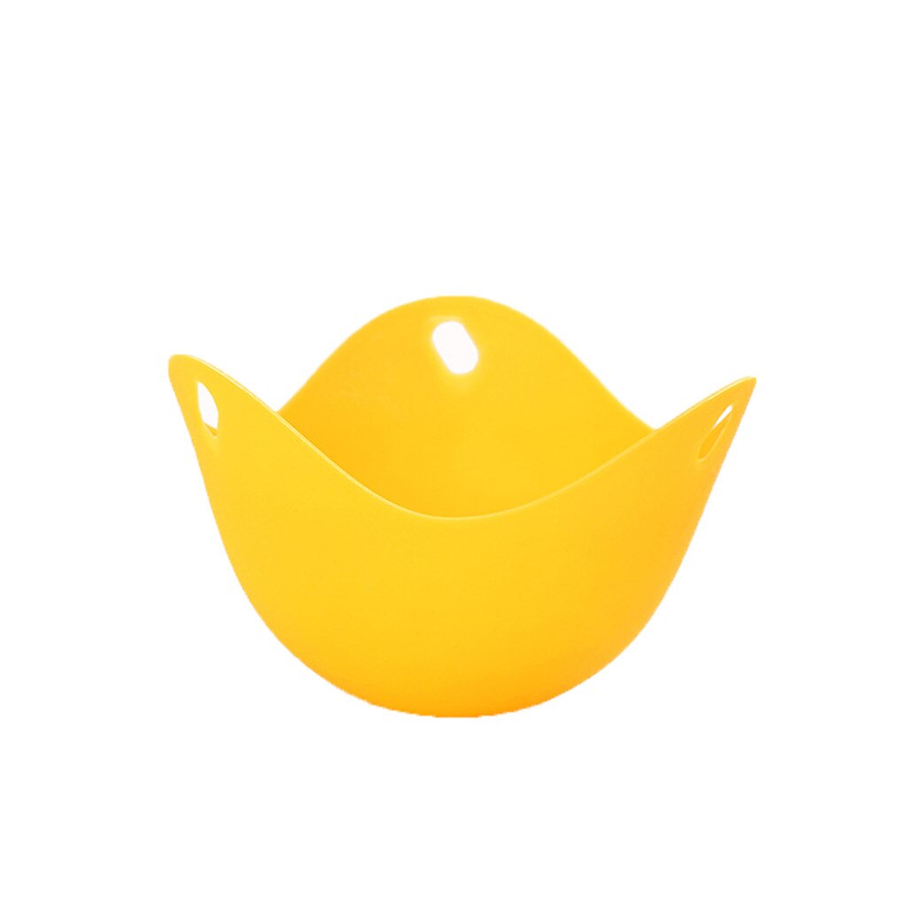 Silicone Egg Poacher Cook Poach Pods Poached Baking Cup Kitchen Cookware #NN0215: Yellow 