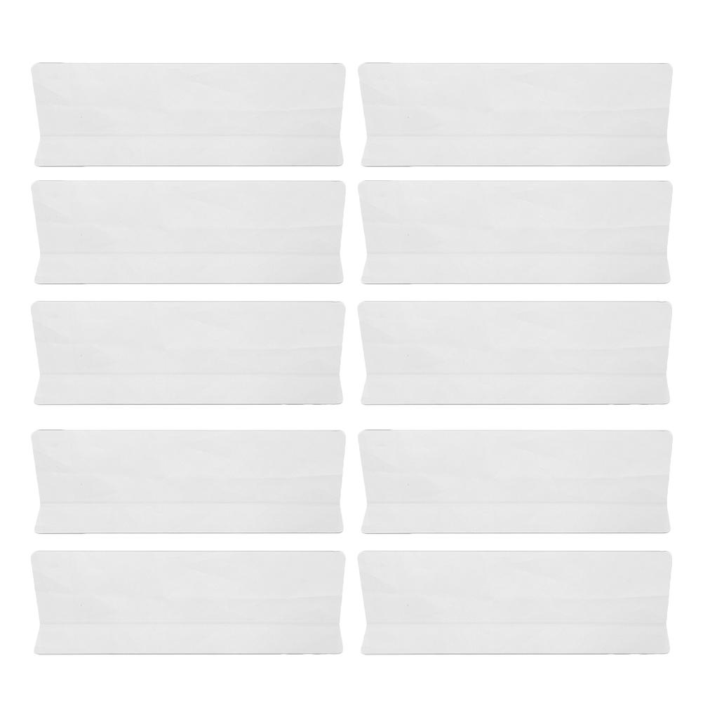 Hylledeler 25cm Gjennomsiktig - Plast Organisator - 10 stk for Hjem, Butikk, Bibliotek, Supermarked