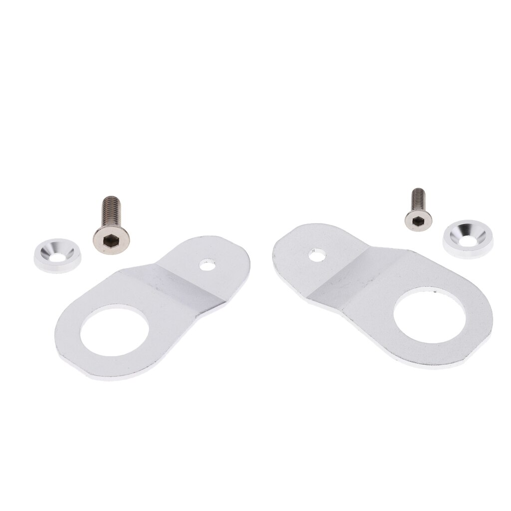 2x Car Radiator Support Bracket Billet For Civic Ek 92 95 Silver