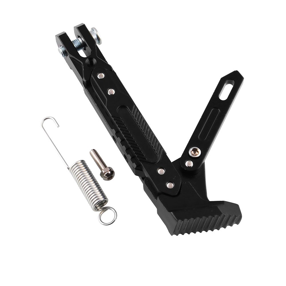 Moottoripyörän osat säädettävä korkeus 21-25cm sivutuet moottoripyörän muokattu jalkakiinnike cnc-alumiiniseoksesta tehdyt sivutuet