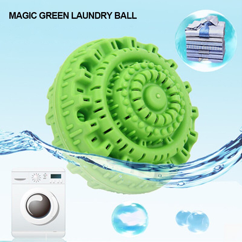 Miljøvenlig grøn vasketøjskugle genanvendelig anionmolekyler rengøring magisk vask personlig pleje rengøringsværktøj