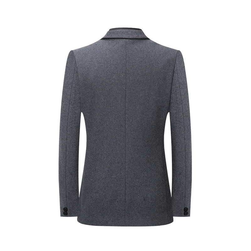 Herfst Winter Mannen Pak Jas Britse Gestreepte Wollen Slim-Fit Business Casual Pak Jas Blazer Mannelijke top Maat S-XXXL