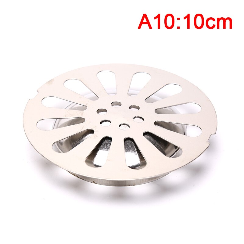Roestvrij Staal Afvoerputje Cover Overloop Ronde Anti-Verstopping Douche Drain Haar Catcher Voor Badkamer Wassen Machine Wc Riool: A10