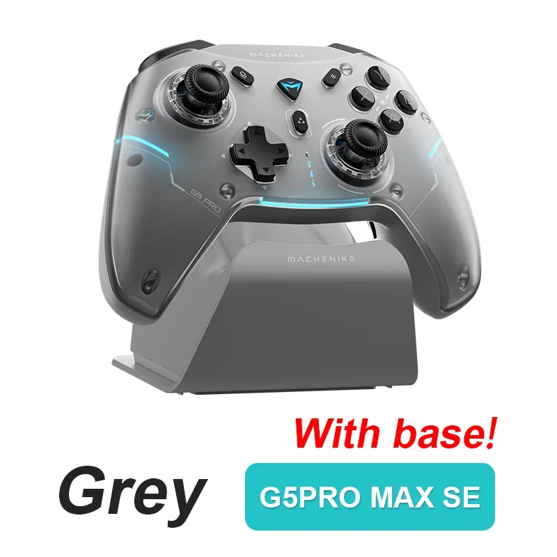 Machenike-G5 Pro Max Gamepad, Controlador de Jogos, Tri-Mode, Fps, Sem Fio, Elite, Hall Gatilho, Joystick para Switch, PC, Vapor: Preto